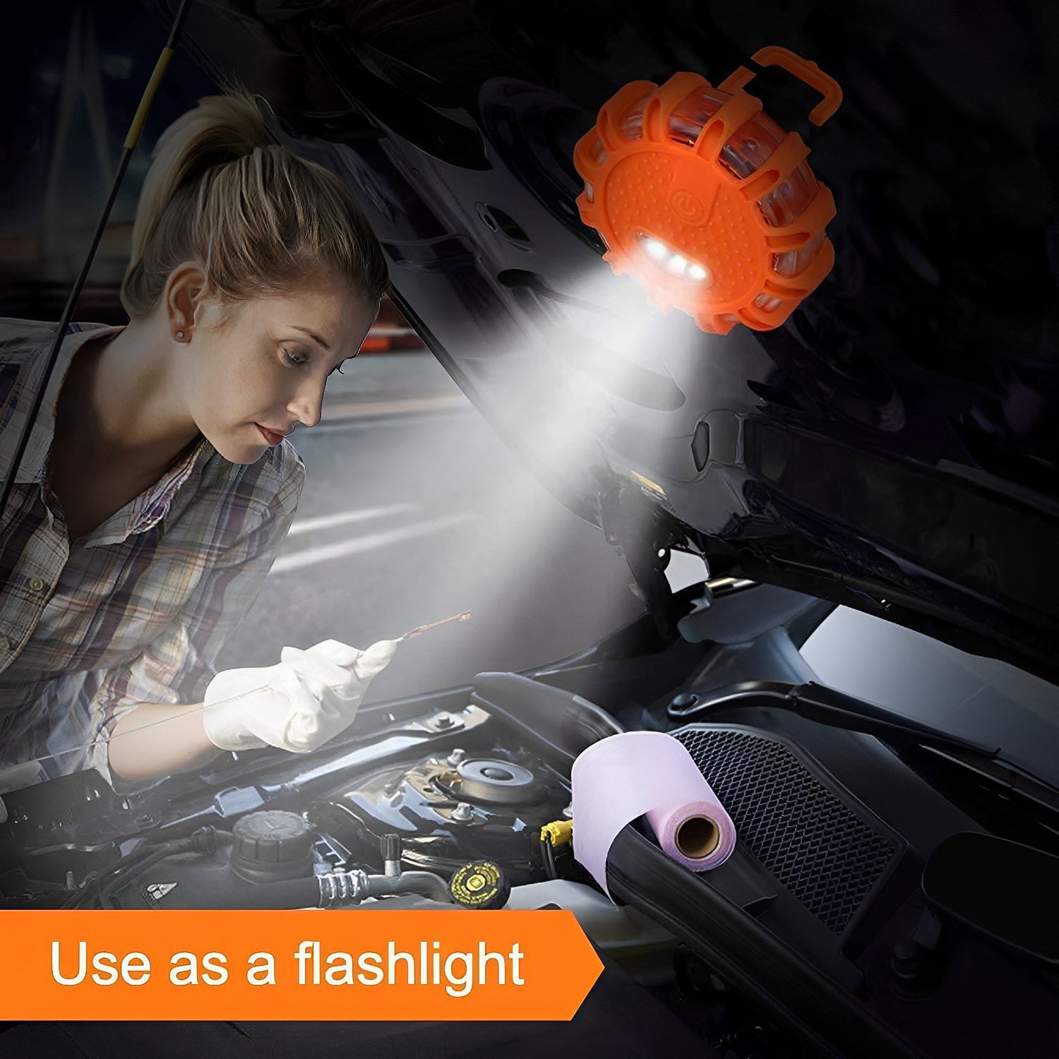 Magnetic LED Emergency Safety Flare Set | Led Road Flares