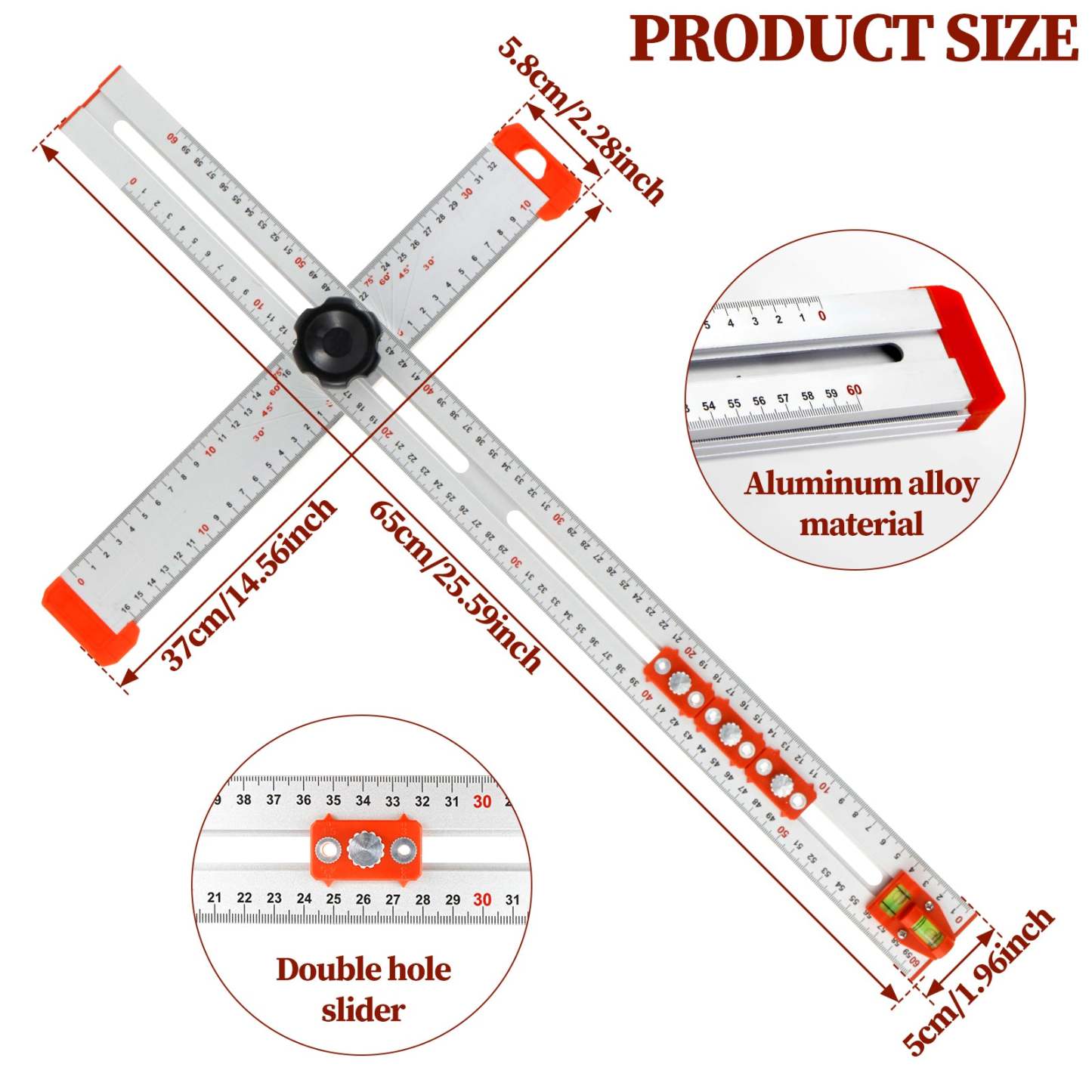  3-in-1 High Precision Angle Ruler [Last Day Discount]