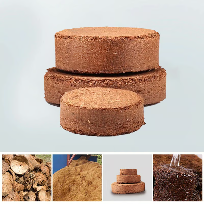 🌱The size of each pellet is: 25*15*8 cm. Weight 500 grams. When watered, it will expand to 5 kg.