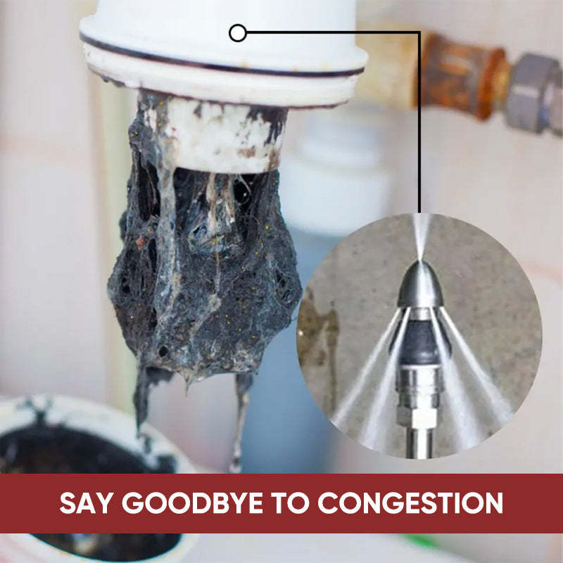 👍Limited Time Offer🔥 - sewer cleaning tool high-pressure nozzle