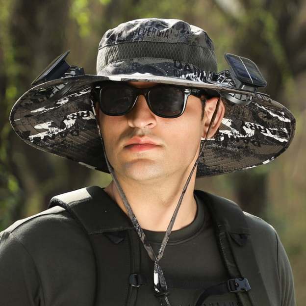 🔥Last Day-⚡2025 New Ultralight Solar Fan Sun Hat – Lighter Than a Baseball!⚾(Only 11oz)