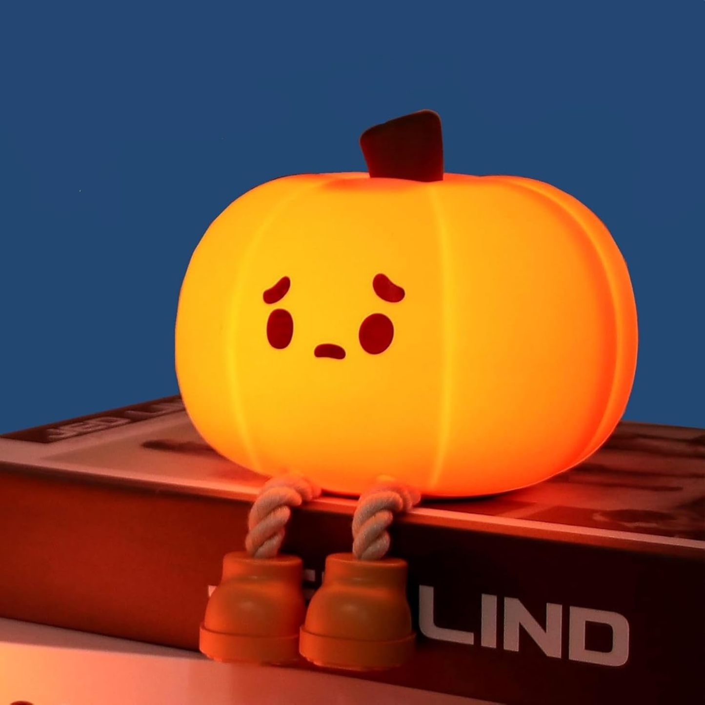 🏆2025 Halloween Hot Sale⚡​Silicone Pumpkin Tap Light - USB Rechargeable Night Light for Kids, Halloween Mood Ambiance