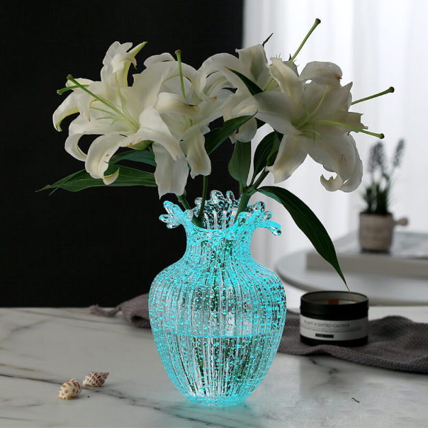 Luminous Glass Vase