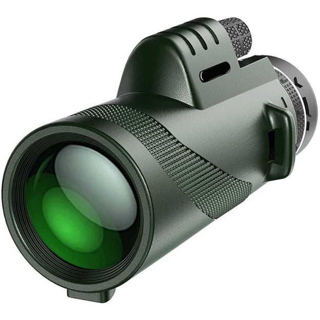 80X100 HD Monocular Telescope Long Range Zoom With Tripod Phone