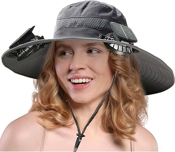 🔥Last Day-⚡2025 New Ultralight Solar Fan Sun Hat – Lighter Than a Baseball!⚾(Only 11oz)