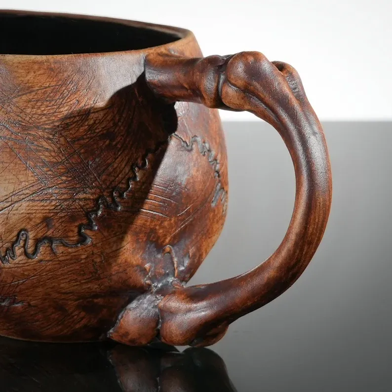 Memento Mori – Skull Mug 12oz (With Handle)