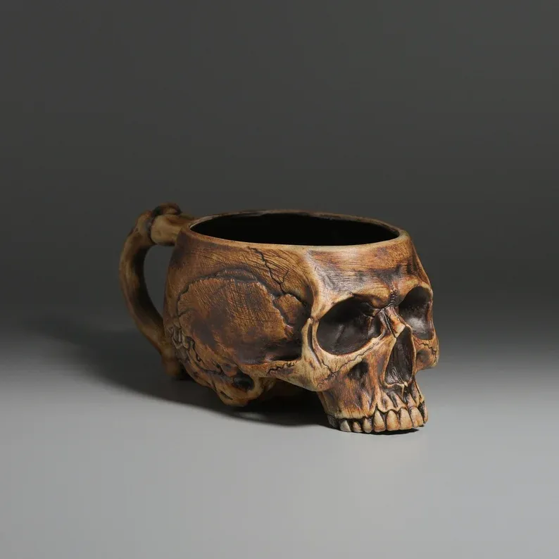 Memento Mori – Skull Mug 12oz (With Handle)
