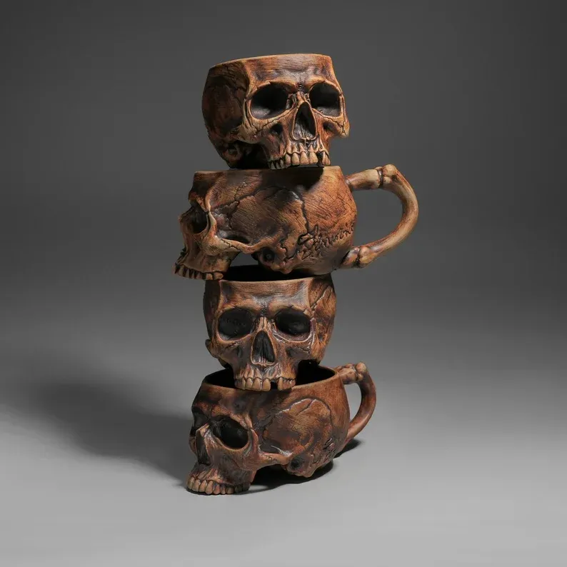 Memento Mori – Skull Mug 12oz (With Handle)