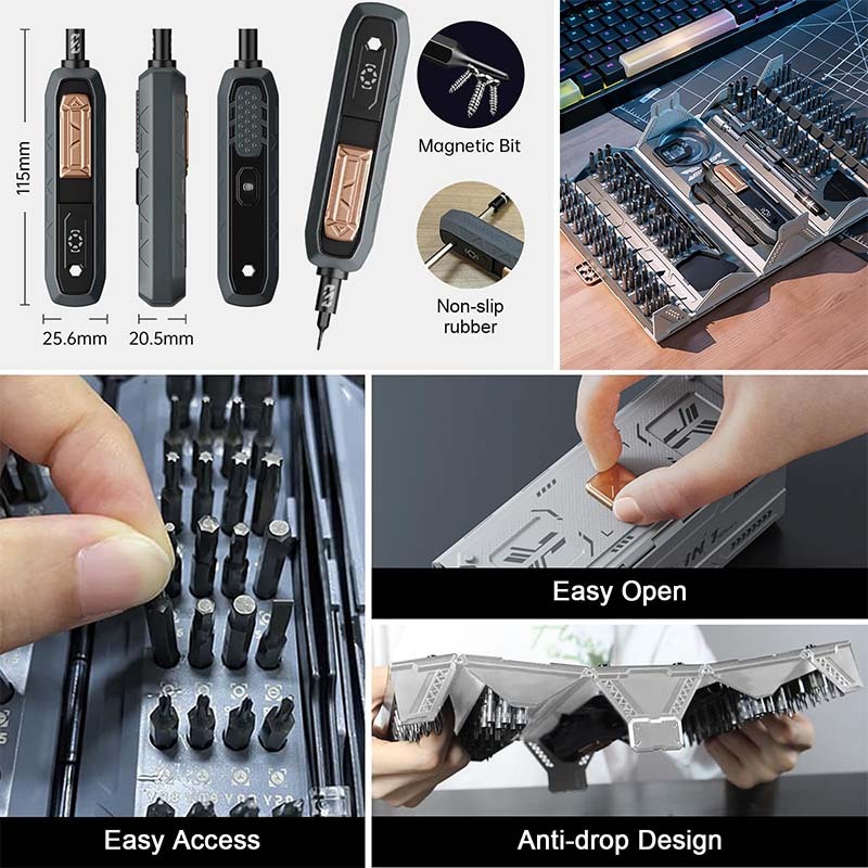 JM-8192 Tool Set 180 Pieces Manual/Electric Precision Screwdriver Set