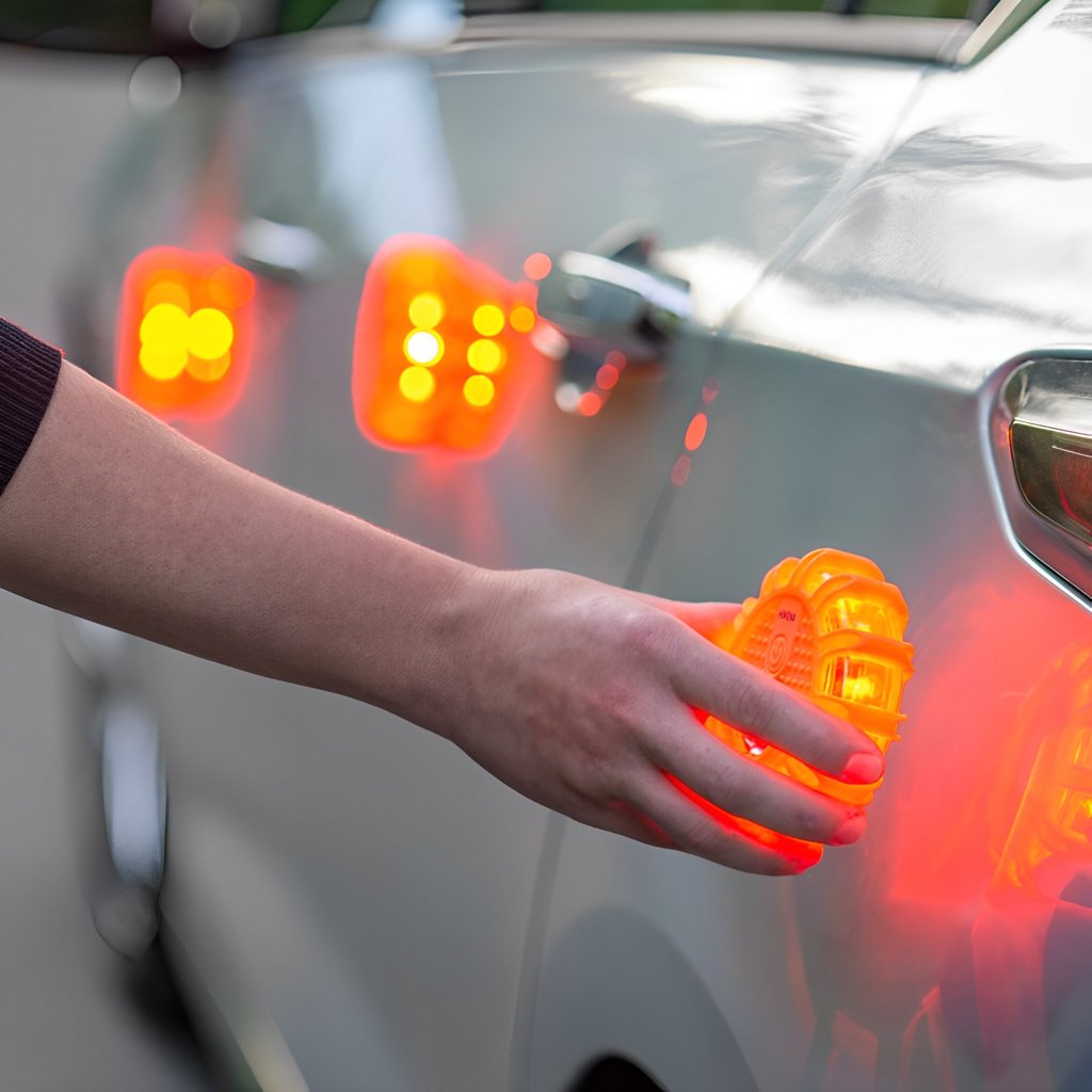 Magnetic LED Emergency Safety Flare Set | Led Road Flares