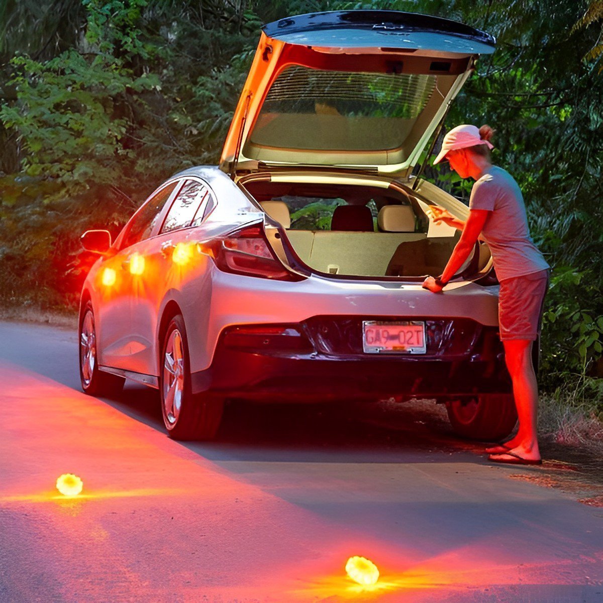 Magnetic LED Emergency Safety Flare Set | Led Road Flares