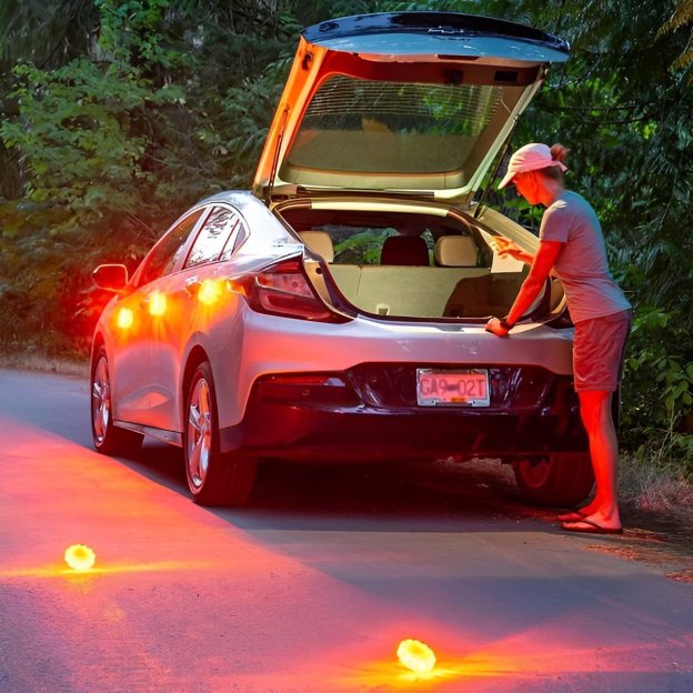 Magnetic LED Emergency Safety Flare Set | Led Road Flares