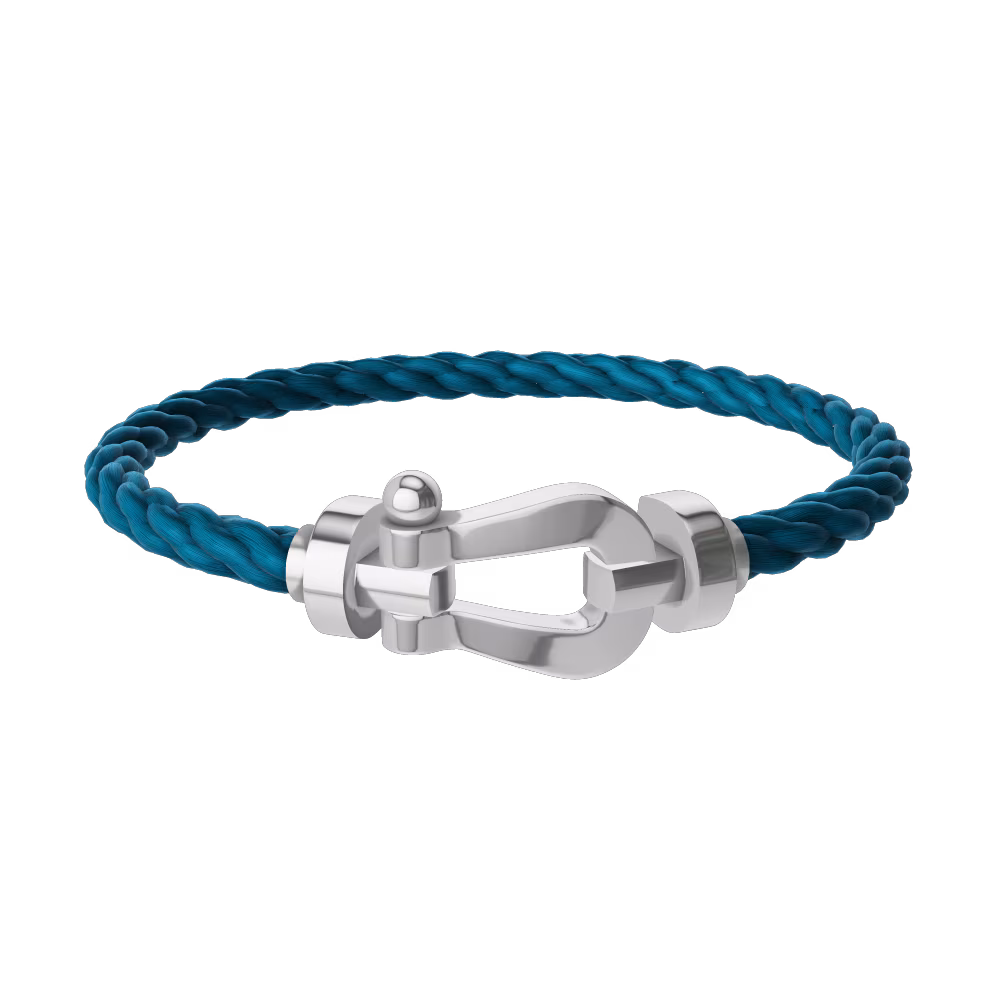 FORCE 10 BRACELET 18K WHITE GOLD LARGE MODEL