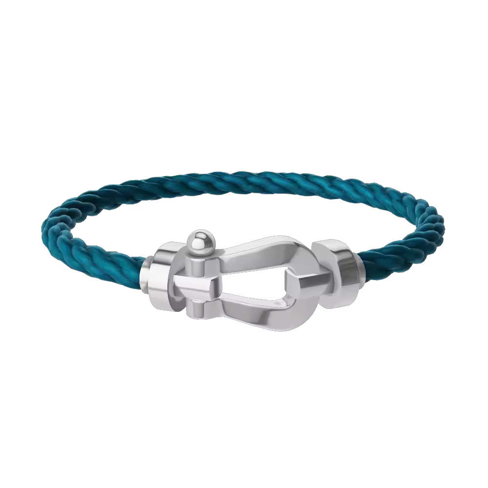 FORCE 10 BRACELET 18K WHITE GOLD LARGE MODEL