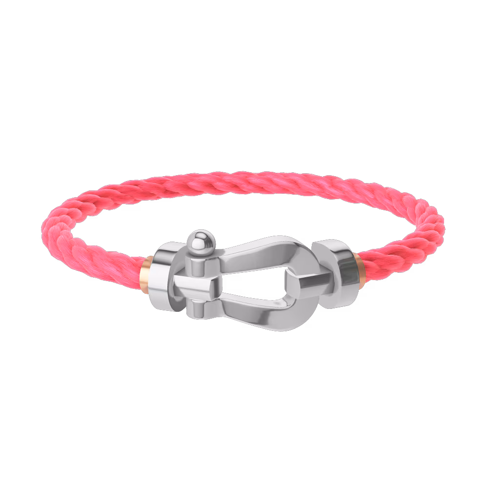 FORCE 10 BRACELET 18K WHITE GOLD LARGE MODEL
