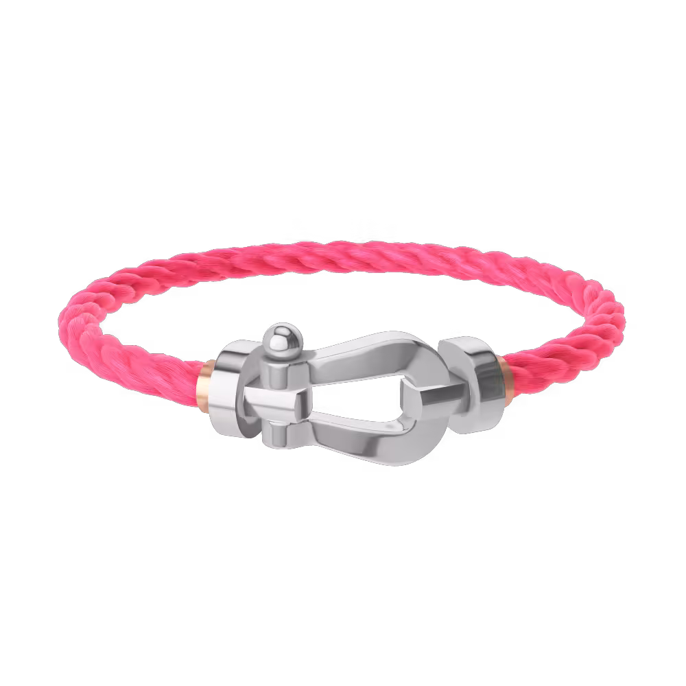FORCE 10 BRACELET 18K WHITE GOLD LARGE MODEL