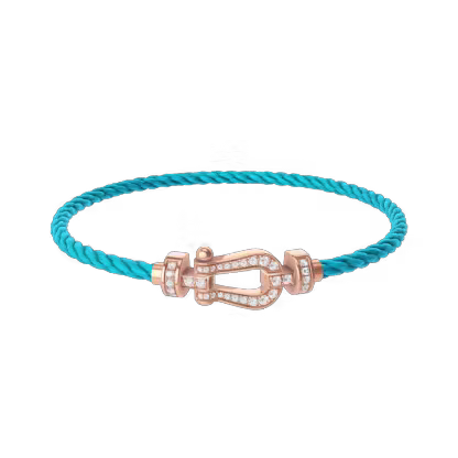 FORCE 10 BRACELET 18K PINK GOLD AND DIAMONDS MEDIUM MODEL