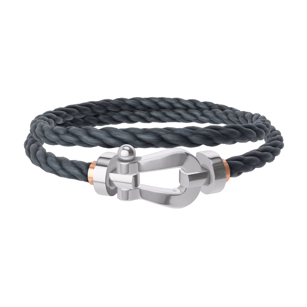FORCE 10 BRACELET 18K WHITE GOLD LARGE MODEL
