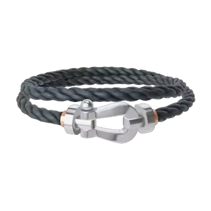 FORCE 10 BRACELET 18K WHITE GOLD LARGE MODEL