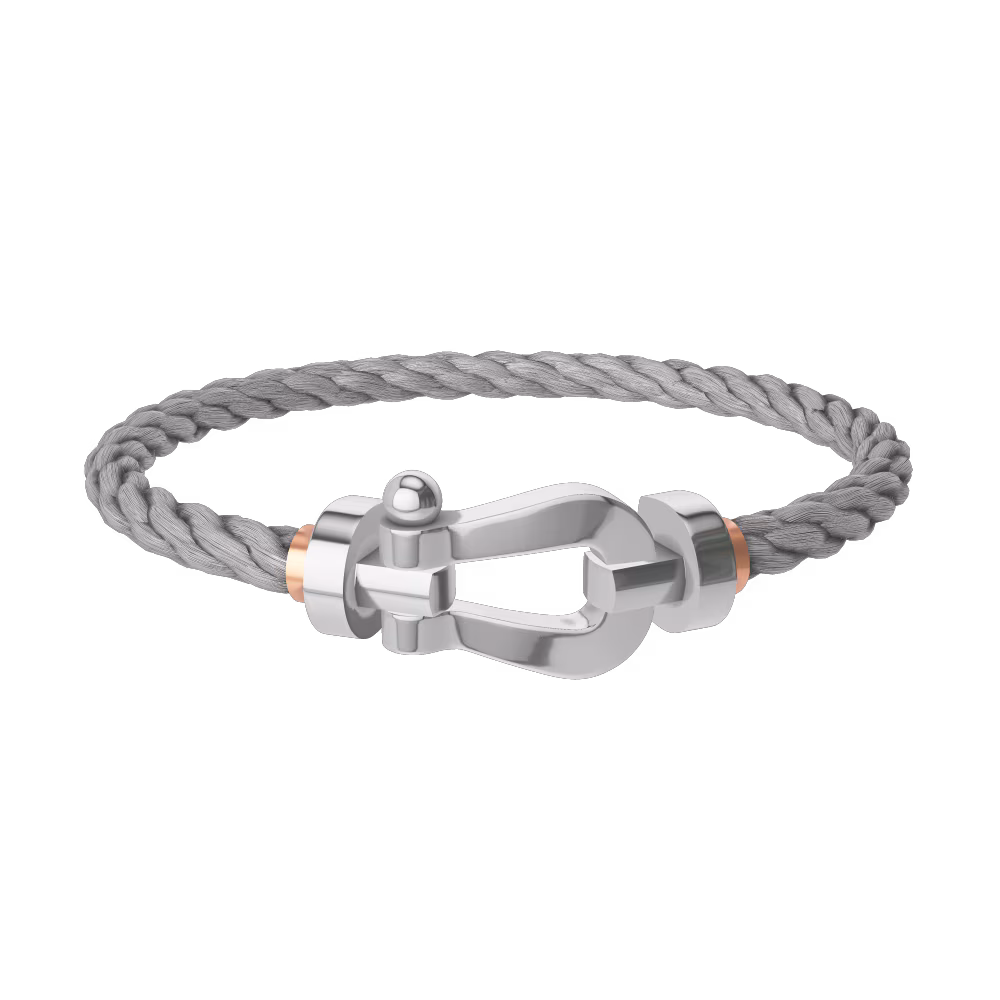 FORCE 10 BRACELET 18K WHITE GOLD LARGE MODEL