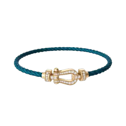 FORCE 10 BRACELET 18K YELLOW GOLD AND DIAMONDS MEDIUM MODEL