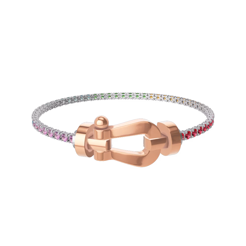 FORCE 10 BRACELET 18K PINK GOLD LARGE MODEL