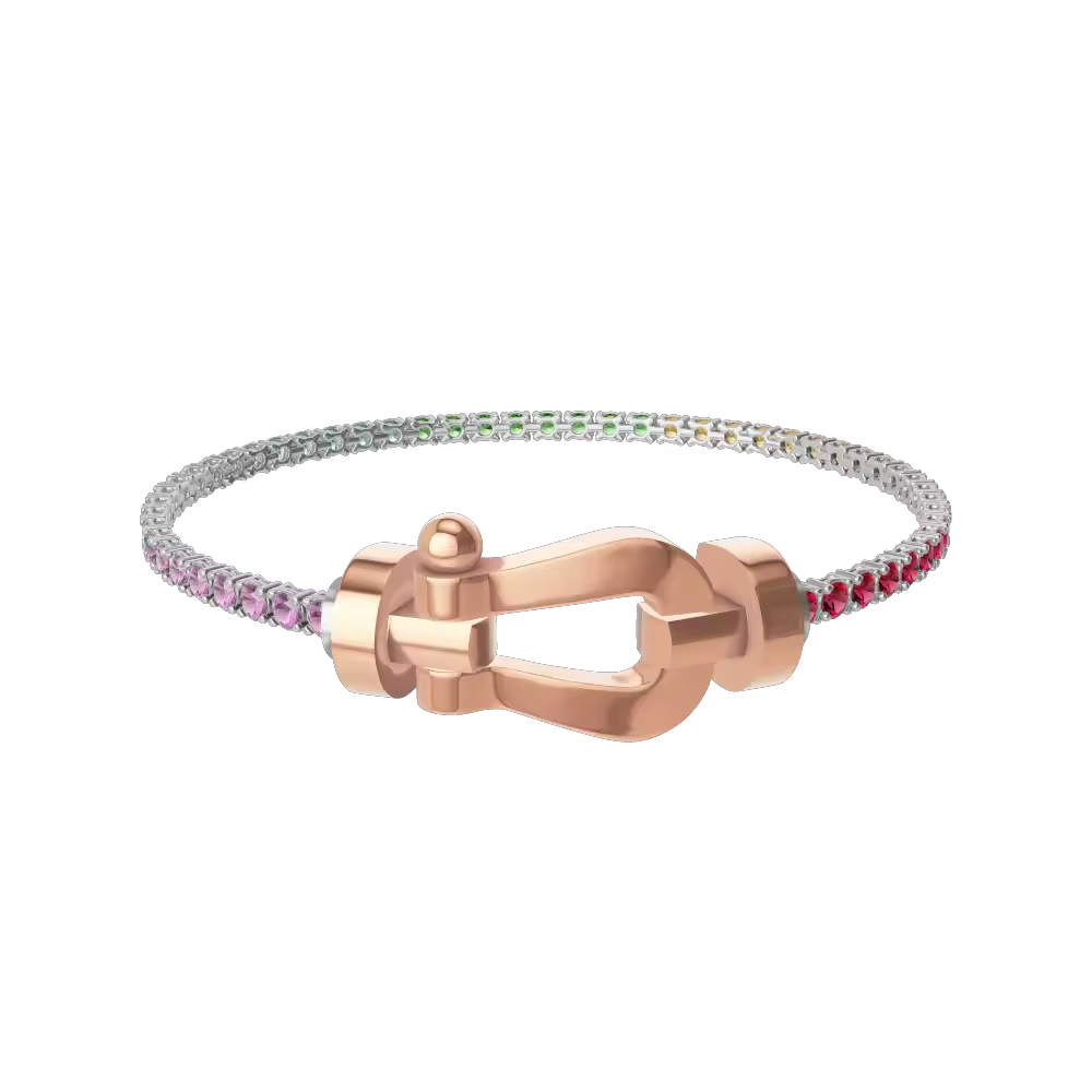 FORCE 10 BRACELET 18K PINK GOLD LARGE MODEL