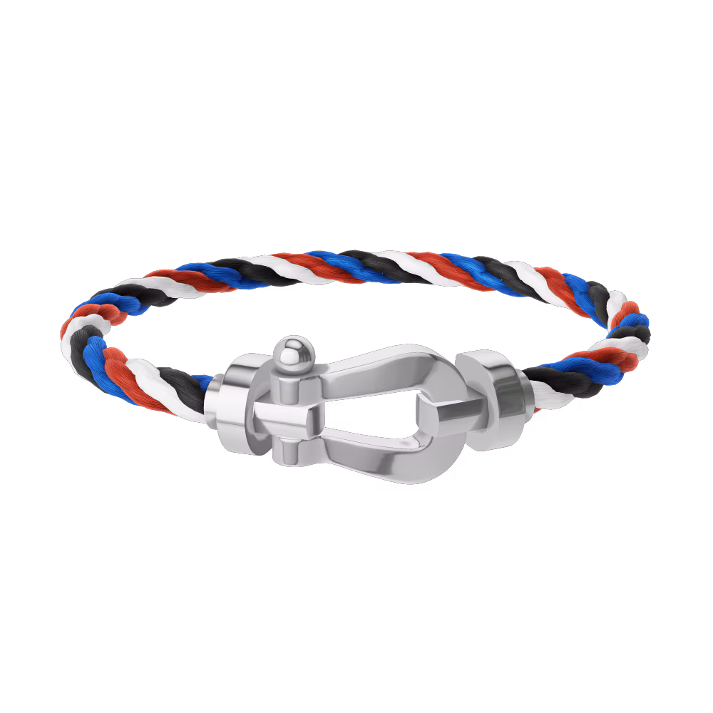 FORCE 10 BRACELET 18K WHITE GOLD LARGE MODEL