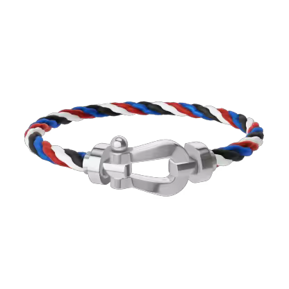 FORCE 10 BRACELET 18K WHITE GOLD LARGE MODEL