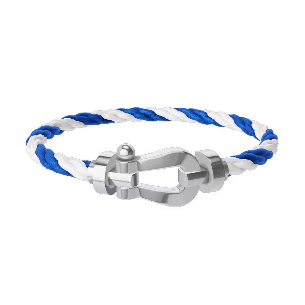 FORCE 10 BRACELET 18K WHITE GOLD LARGE MODEL