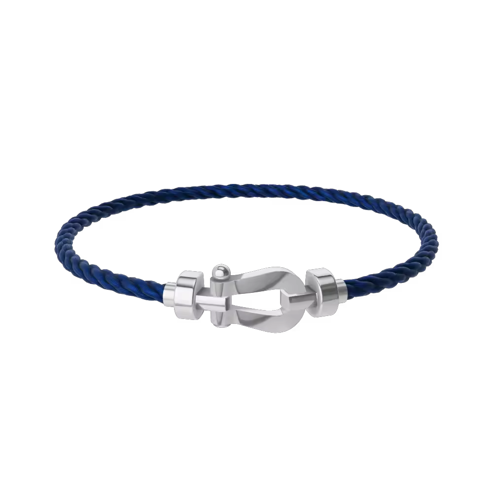 FORCE 10 BRACELET 18K WHITE GOLD MEDIUM MODEL
