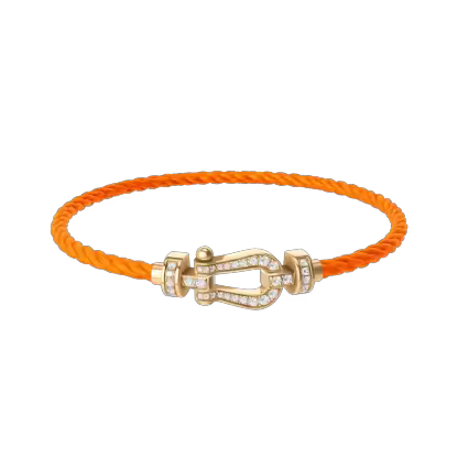 FORCE 10 BRACELET 18K YELLOW GOLD AND DIAMONDS MEDIUM MODEL