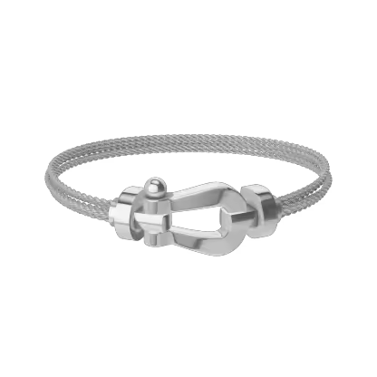 FORCE 10 BRACELET 18K WHITE GOLD LARGE MODEL