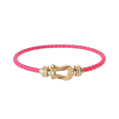 FORCE 10 BRACELET 18K YELLOW GOLD AND DIAMONDS MEDIUM MODEL