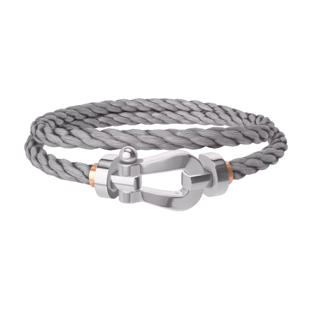 FORCE 10 BRACELET 18K WHITE GOLD LARGE MODEL
