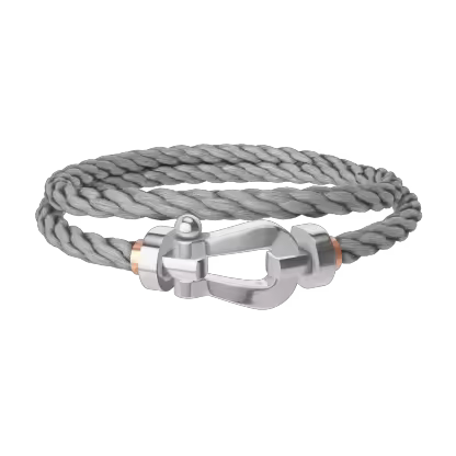 FORCE 10 BRACELET 18K WHITE GOLD LARGE MODEL