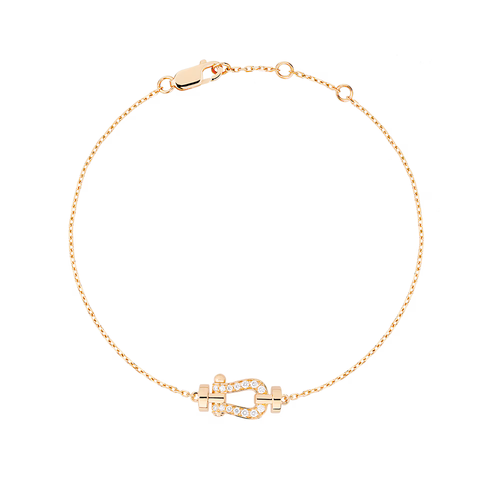 FORCE 10 BRACELET SMALL MODEL IN 18K YELLOW GOLD AND DIAMONDS