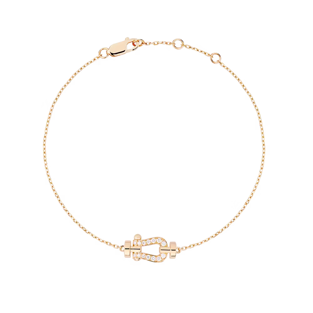 FORCE 10 BRACELET SMALL MODEL IN 18K YELLOW GOLD AND DIAMONDS
