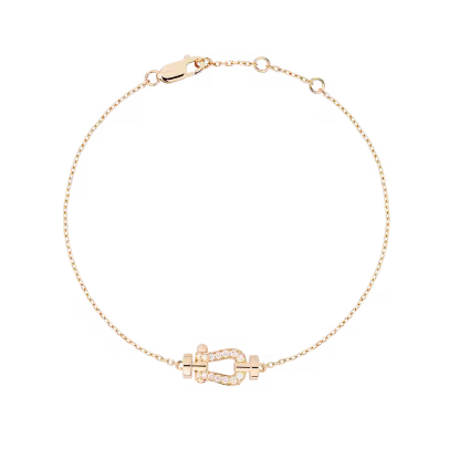FORCE 10 BRACELET SMALL MODEL IN 18K YELLOW GOLD AND DIAMONDS