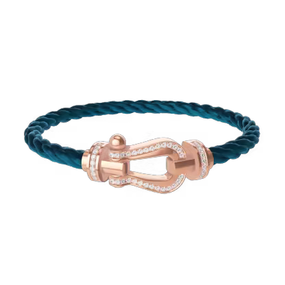 FORCE 10 BRACELET LARGE MODEL 18K PINK GOLD DIAMOND PAVED