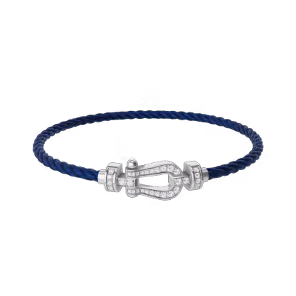 FORCE 10 BRACELET 18K WHITE GOLD AND DIAMONDS MEDIUM MODEL