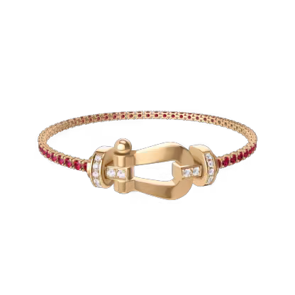 FORCE 10 BRACELET 18K YELLOW GOLD AND DIAMONDS LARGE MODEL