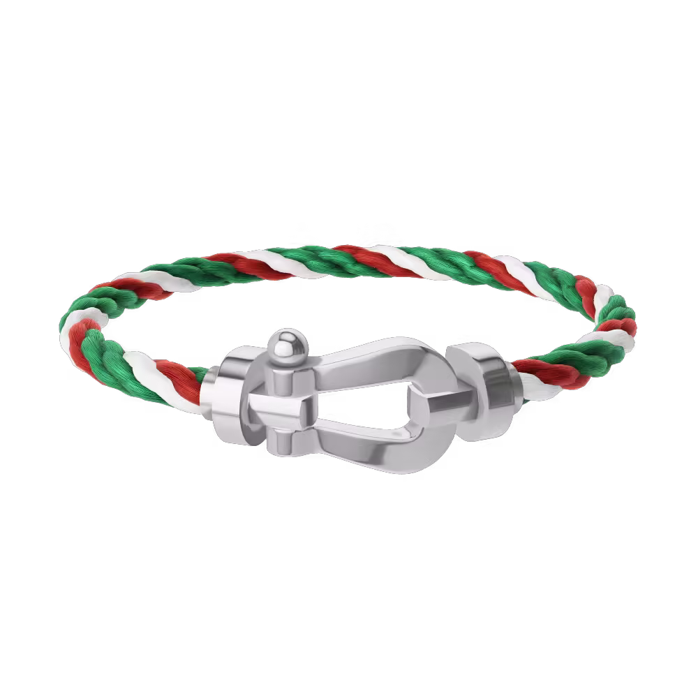 FORCE 10 BRACELET 18K WHITE GOLD LARGE MODEL