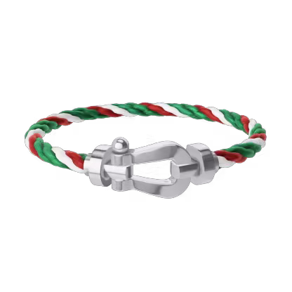 FORCE 10 BRACELET 18K WHITE GOLD LARGE MODEL