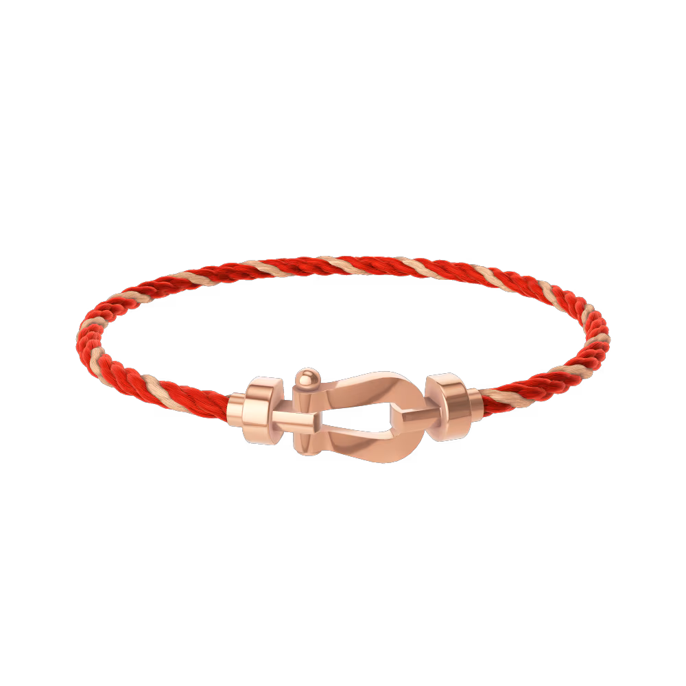 FORCE 10 BRACELET 18K PINK GOLD MEDIUM MODEL