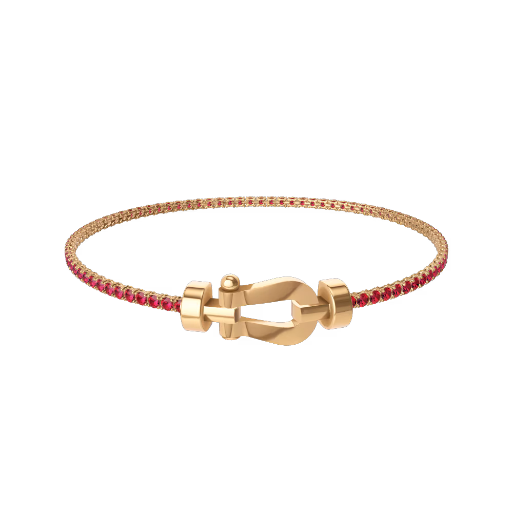 FORCE 10 BRACELET 18K YELLOW GOLD MEDIUM MODEL