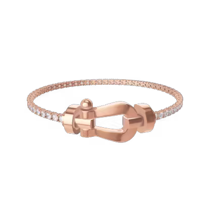 FORCE 10 BRACELET 18K PINK GOLD LARGE MODEL