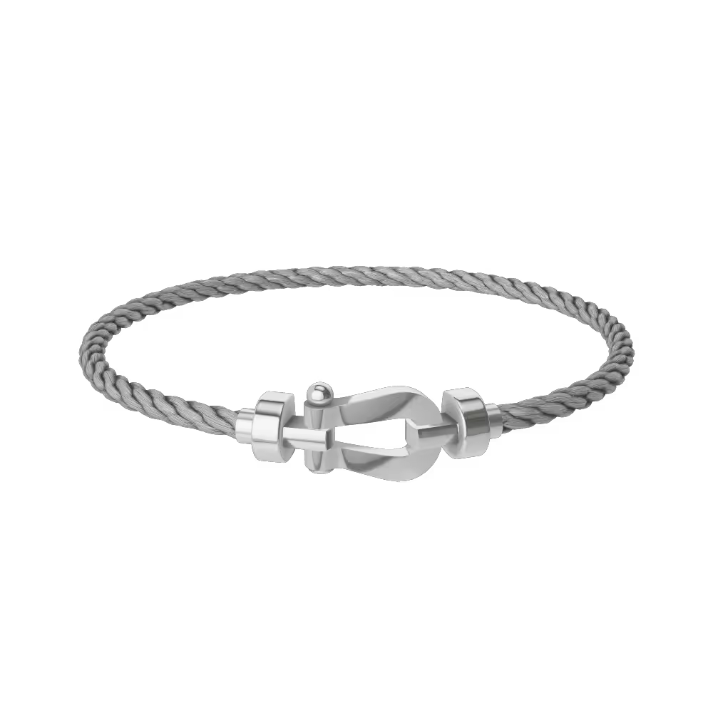 FORCE 10 BRACELET 18K WHITE GOLD MEDIUM MODEL