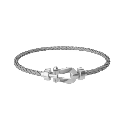 FORCE 10 BRACELET 18K WHITE GOLD MEDIUM MODEL