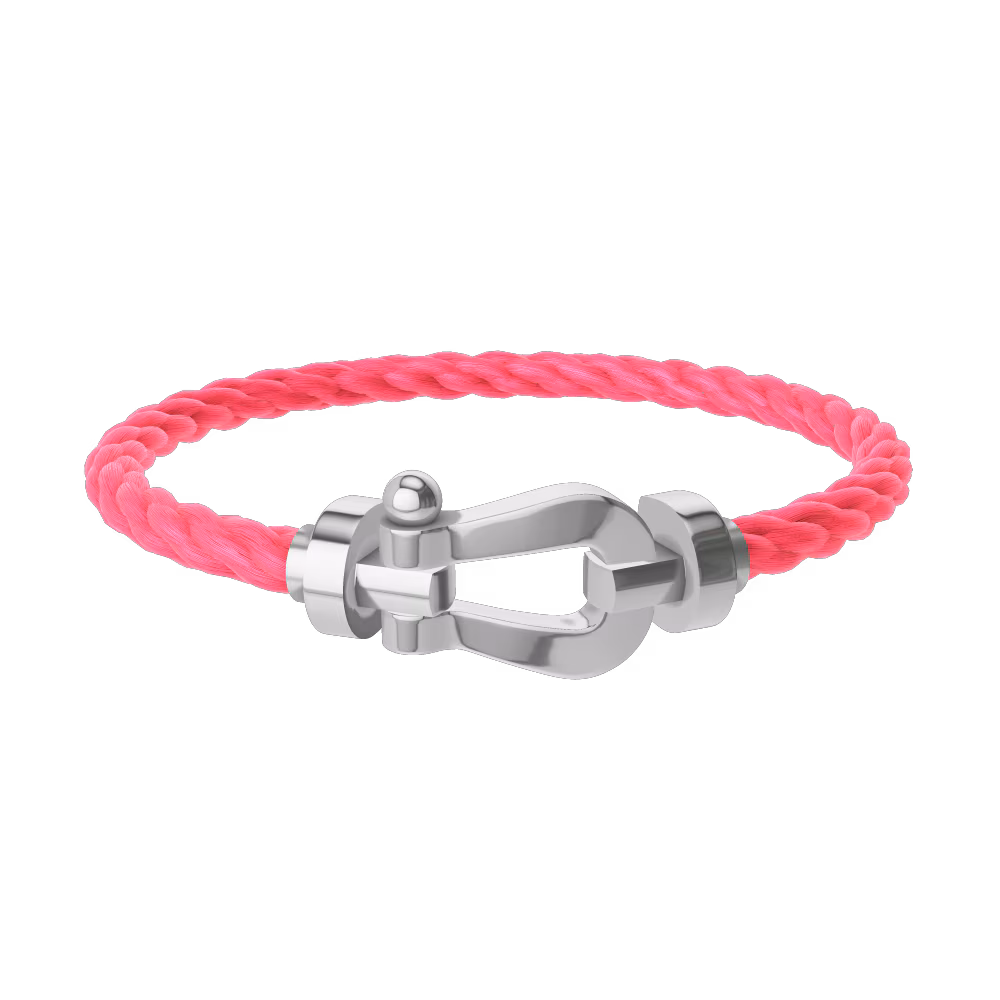FORCE 10 BRACELET 18K WHITE GOLD LARGE MODEL